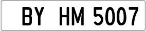 Truck License Plate